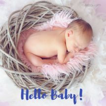 Открытка Hello Baby