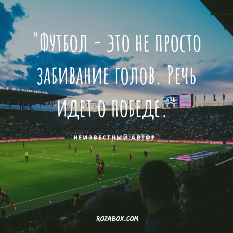 Самые лучшие высказывания и цитаты футболистов - RozaBox.com